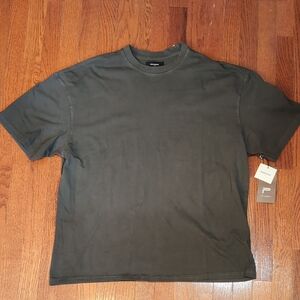 Public Supply Boxy T-shirt Size L Dark Brown New with Tags